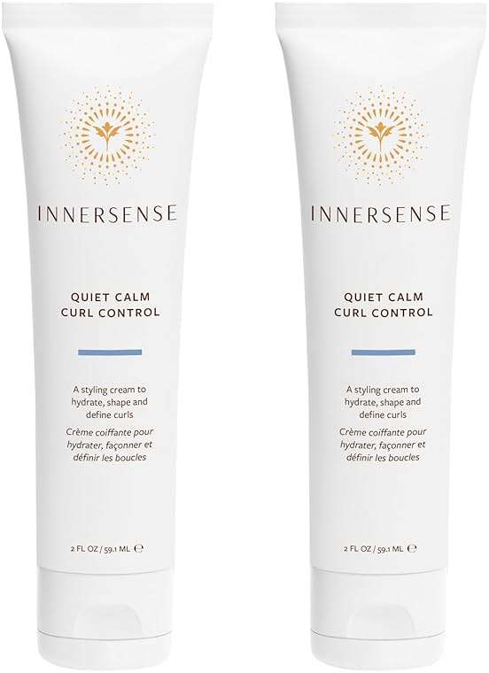 INNERSENSE Organic Beauty - Natural Quiet Calm Curl Control | Smoothing, Hydrating, Light Hold | Non-Toxic, Cruelty-Free, Clean Haircare (2 Pack - 2 fl oz | 59.1 mL each) - Image 1