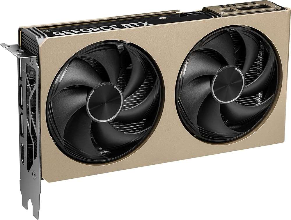 msi Gaming RTX 5060 8G Inspire 2X OC Graphics Card (8GB GDDR7,128-bit, Extreme Performance: 2550 MHz, DisplayPort x3 2.1a, HDMI 2.1b, NVIDIA Blackwell Architecture) - Image 6