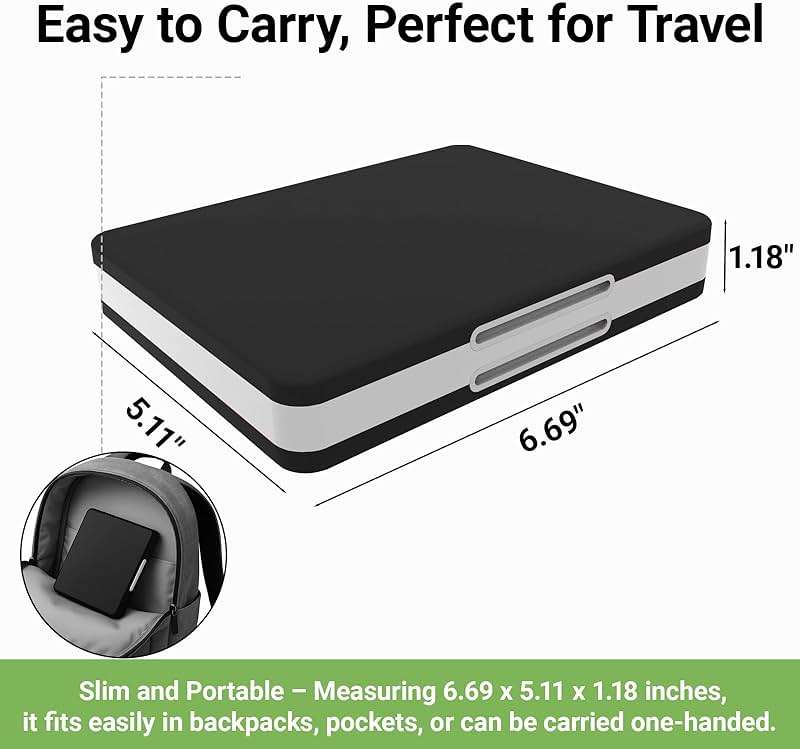 QUBAMG 3DS Game Case 48 Slot DS Game Holder Compatible With Nintendo New 3ds / New 3ds Xl / 3ds / 3ds Xl / Dsi / Dsi Xl / Ds / New 2ds /New 2ds Xl / 2ds/ 2ds Xl Catridge Portable Storage Box,Black - Image 5