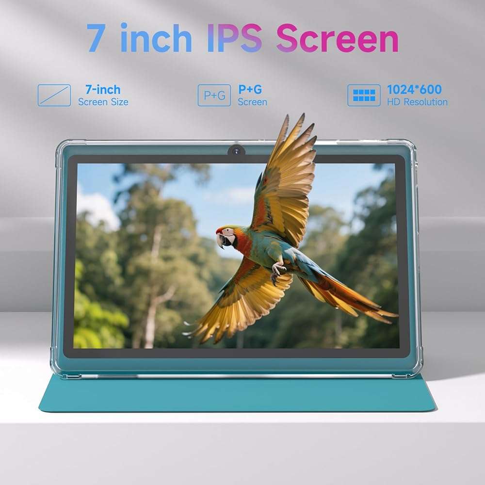HOTTABLET Tablet 7Inch Android 14.0 with Protective Case, 8GB(3+5GB Expand) RAM+ 32GB ROM, IPS Screen, Dual Camera, Bluetooth 5.0 WiFi Tab (Navy) - Image 3