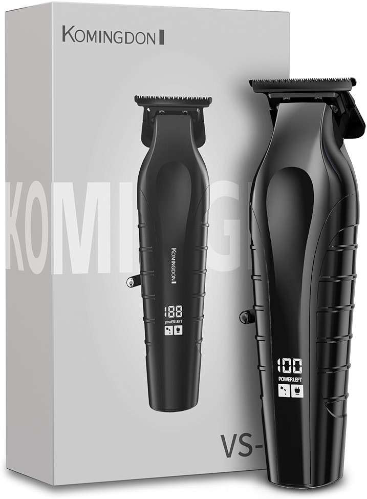 KOMINGDON Beard Trimmer for Men Professional,Liners Trimmer Hair Clippers, Precision Edgers Barber Clippers,Zero Gapped T-Blade Hair Trimmer Kit with LCD Display, Hair Cutting Mustache Facial - Image 1