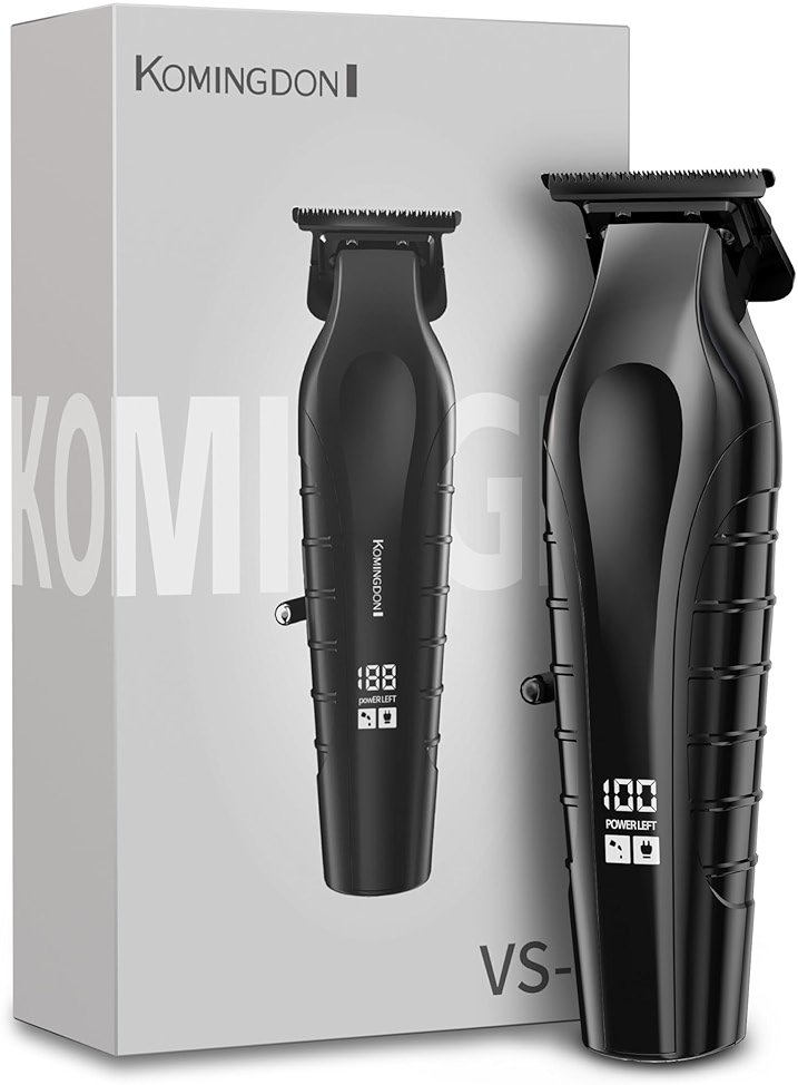 KOMINGDON Beard Trimmer for Men Professional,Liners Trimmer Hair Clippers, Precision Edgers Barber Clippers,Zero Gapped T-Blade Hair Trimmer Kit with LCD Display, Hair Cutting Mustache Facial - Product Image