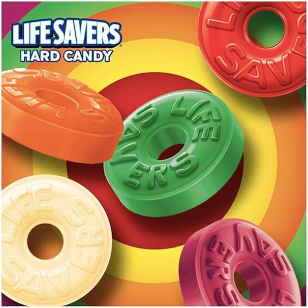 Life Savers Hard Candy 5 Flavors - 2 lbs of Candy - Individually Wrapped - Cherry, Watermelon, Orange, Pineapple, and Raspberry - Perfect for Stocking the Pantry - Image 5