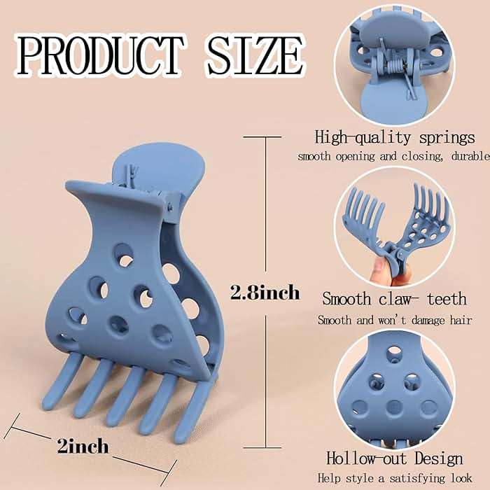 7Pcs Root Lifting Hair Clips for Volume Hair Styling Accessories Volumizing Claw Clamps for Curles Hair No Crease Hair Root Lifting Clips for Natural Volume Curles (Hair Clips-1) - Image 2