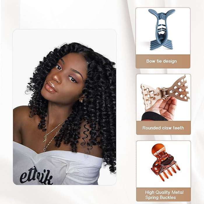 7Pcs Root Lifting Hair Clips for Volume Hair Styling Accessories Volumizing Claw Clamps for Curles Hair No Crease Hair Root Lifting Clips for Natural Volume Curles (Hair Clips-1) - Image 3