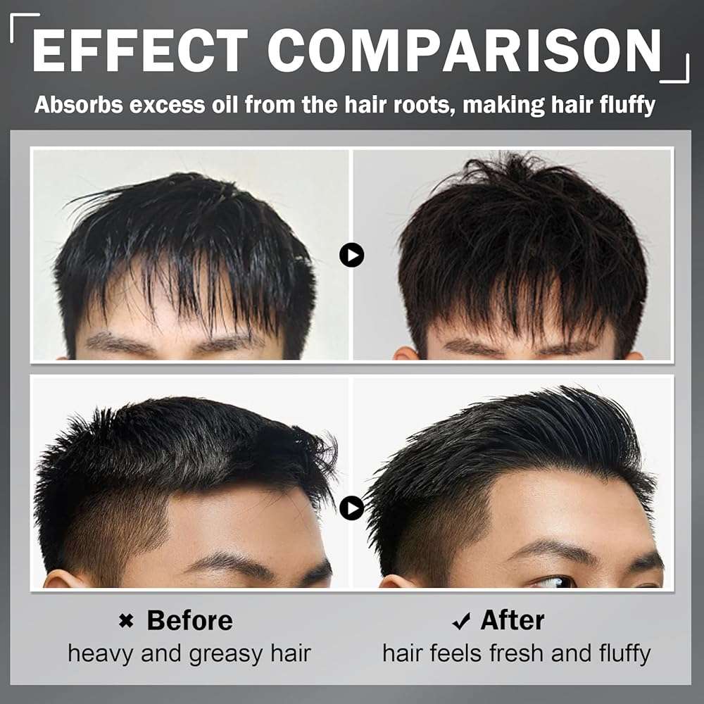 DAMUSI Hair Styling Powder for Men & Women - Volumizing and Texturizing Powder Matte Finish Natural Look Mattifying Hair Texture powder All-Day Hold(2PCS) - Image 3