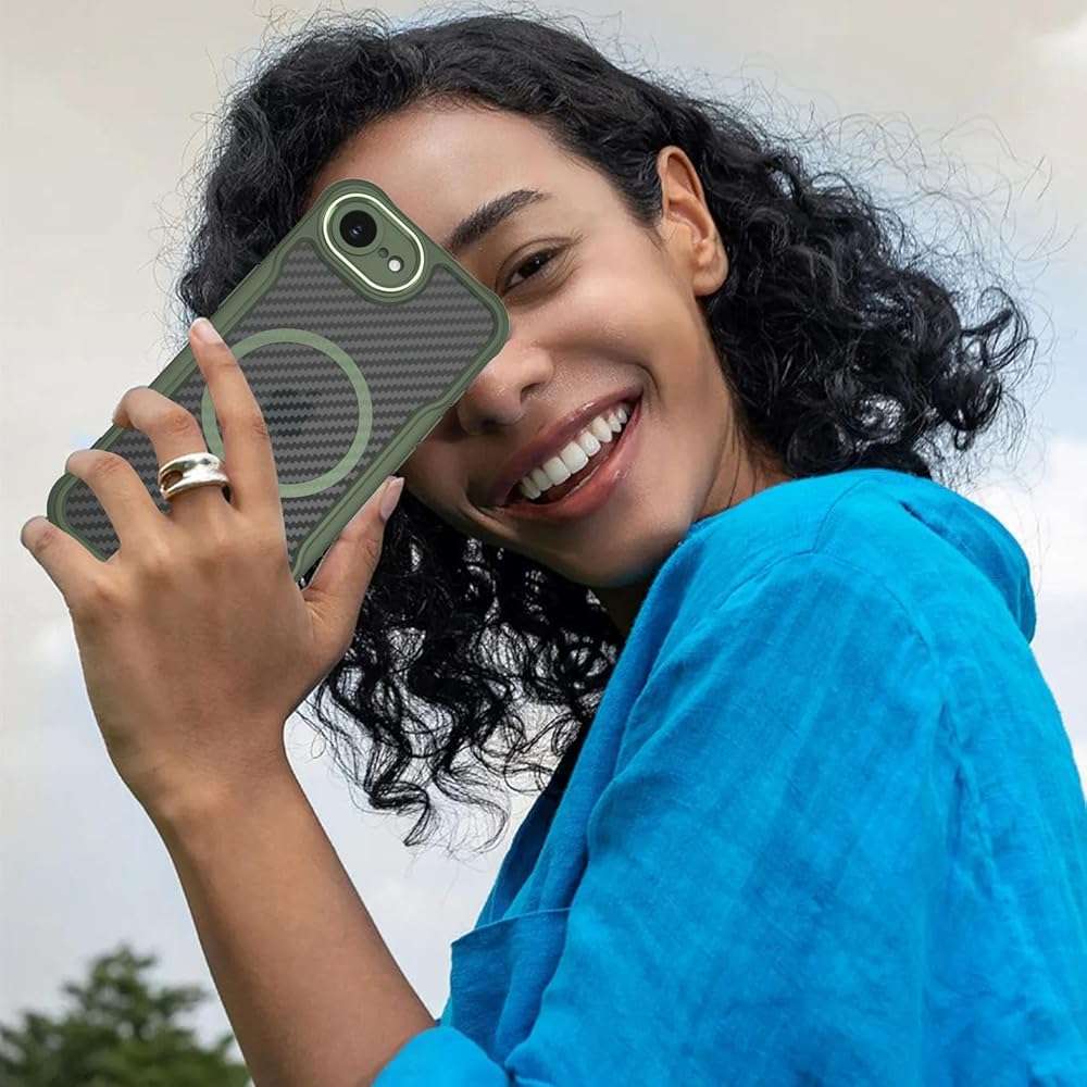 Dahkoiz for iPhone 16E Case, iPhone 17E Case, Compatible with MagSafe, Full Camera Protection, Slim & Rugged Shockproof Magnetic Phone Cover with Privacy Screen Protector, Green - Image 8