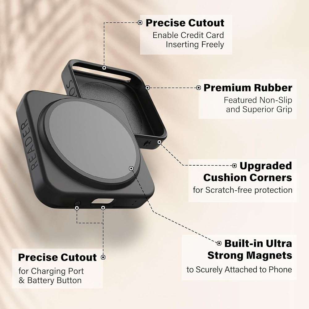 Magnetic Case Compatible with Square Reader 2nd Generation, Case for Square Contactless Chip Card Reader 2nd (Compatible with MagSaf Cover - Image 3