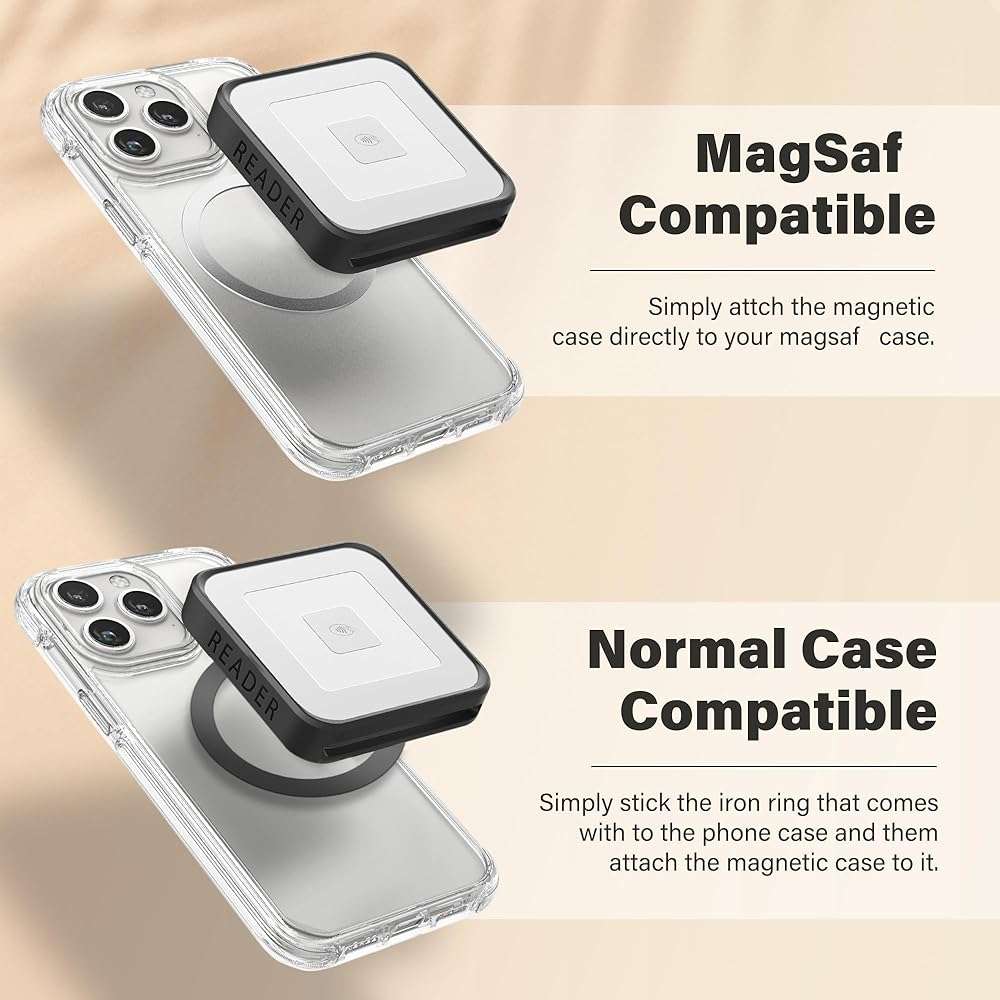 Magnetic Case Compatible with Square Reader 2nd Generation, Case for Square Contactless Chip Card Reader 2nd (Compatible with MagSaf Cover - Image 4