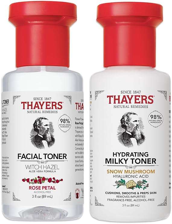 Thayers Purify & Hydrate Skin Care Set, Includes Rose Petal Facial Toner to Reduce Pores and Hydrating Milky Toner for 48H Hydration, 1 Skin Care Kit - Image 2