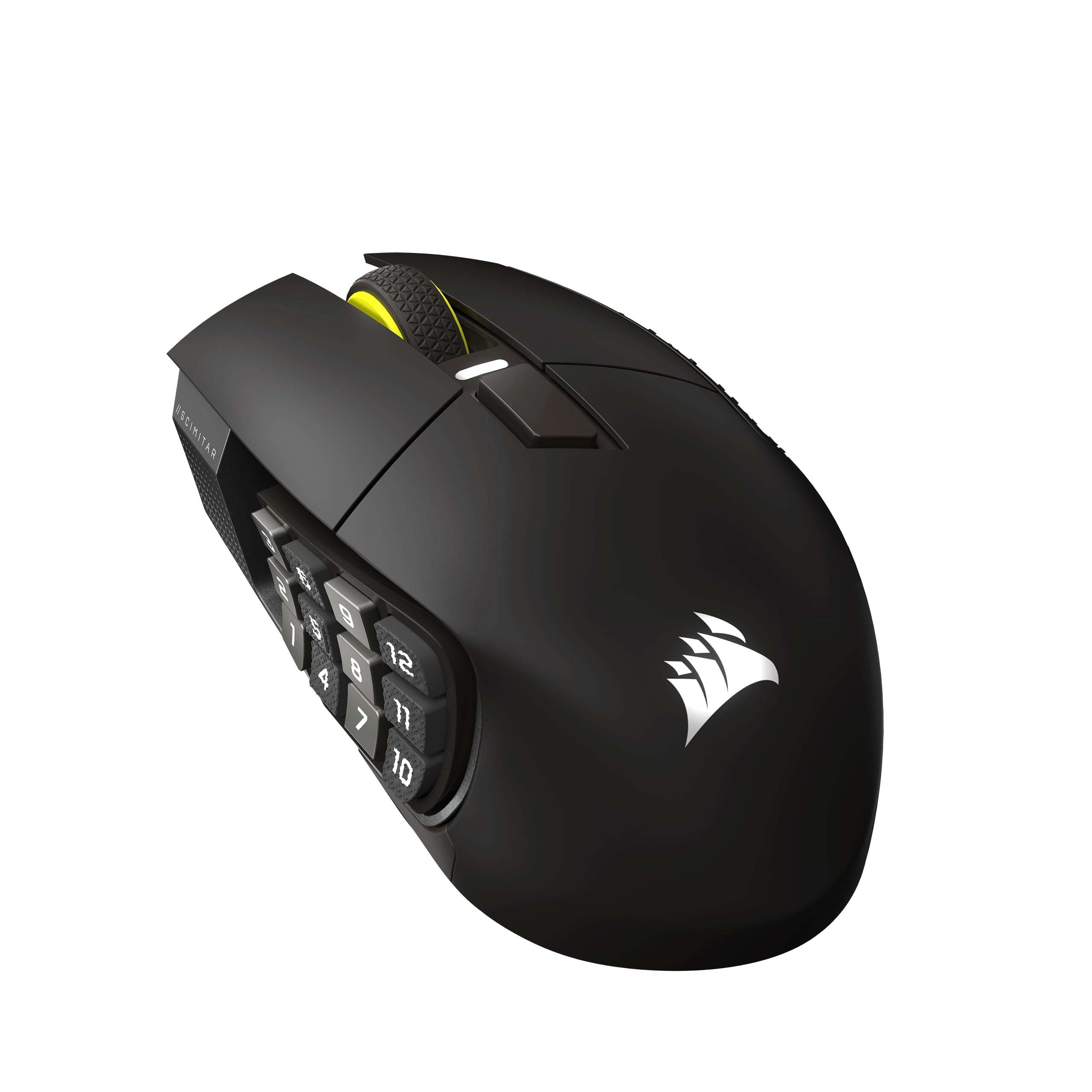 Corsair Scimitar Elite Wireless SE MMO PC Gaming Mouse – 33,000 DPI, 16 Programmable Buttons, Key Slider, Elgato Virtual Stream Deck, 1,000Hz Polling, Up to 150-Hour Battery – Gunmetal - Image 1