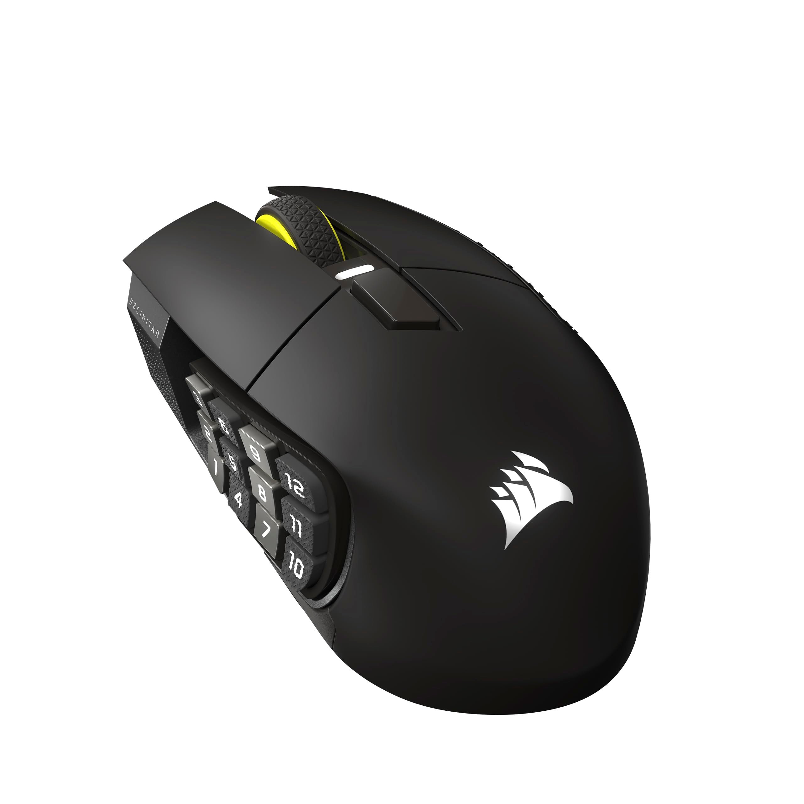Corsair Scimitar Elite Wireless SE MMO PC Gaming Mouse – 33,000 DPI, 16 Programmable Buttons, Key Slider, Elgato Virtual Stream Deck, 1,000Hz Polling, Up to 150-Hour Battery – Gunmetal - Product Image