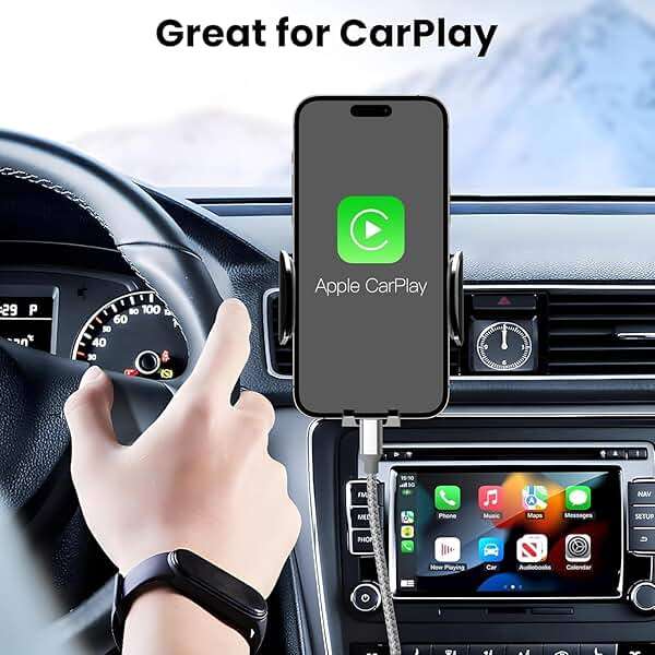 KYEHD USB C Cable,3 Pack 10FT 60W Fast Charging USB C to USB C Cable, Durable Type C Charger Cable for iPhone 17/16/15/iPad MacBook CarPlay and More-Grey White - Image 5