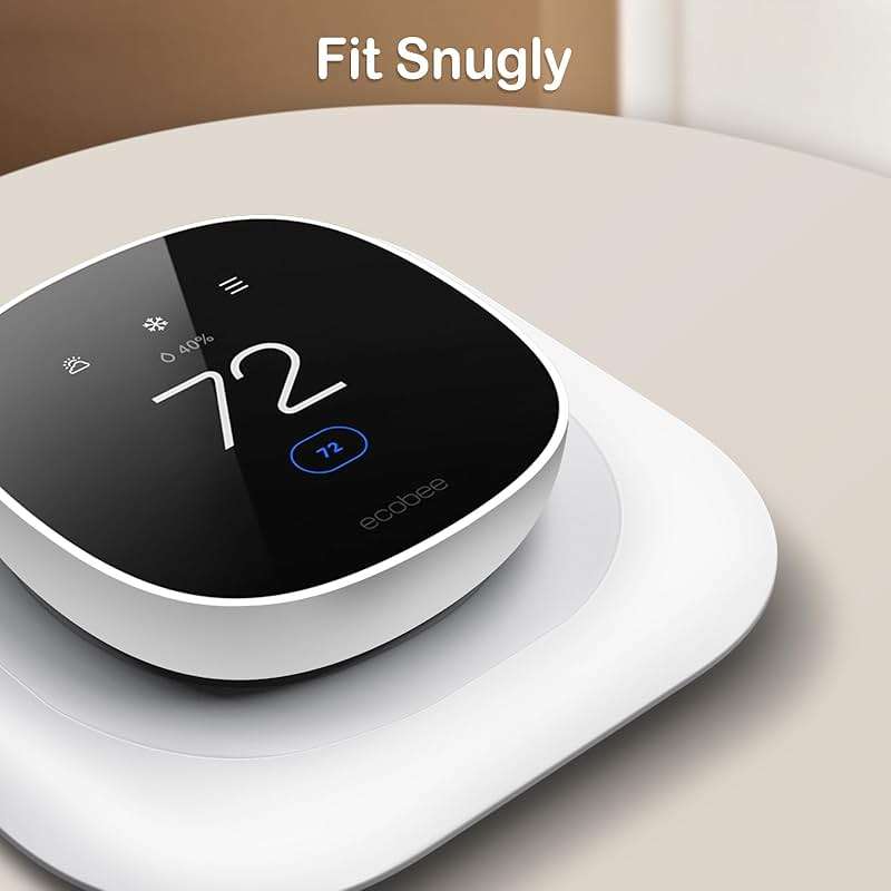 CaseBot Wall Plate for New 2025 ecobee Smart Thermostat Essential Thermostat, Practical and Stylish Trim Plate Bracket Cover Mount Holder, White - Image 8
