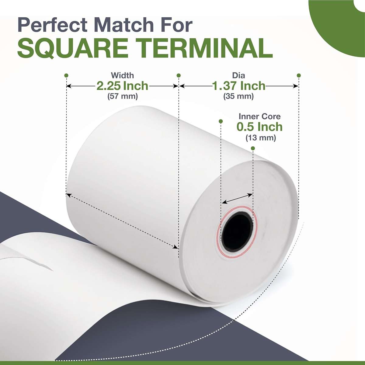 Receipt Paper Roll for Square Terminal Credit Card Machine -50 rolls - Image 3
