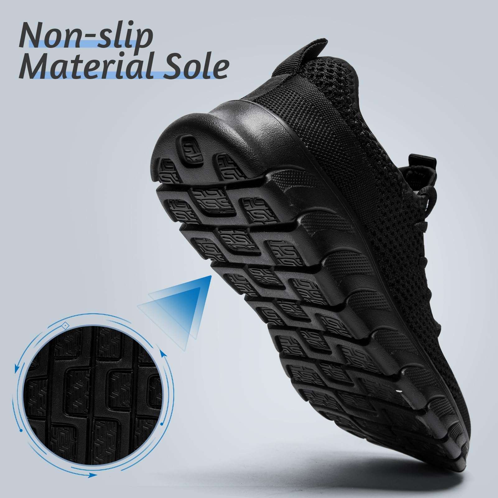 VLHGCG Men's Lightweight Running Shoes Slip On Walking Tennis Gym Shoes Fashion Sneakers - Image 3