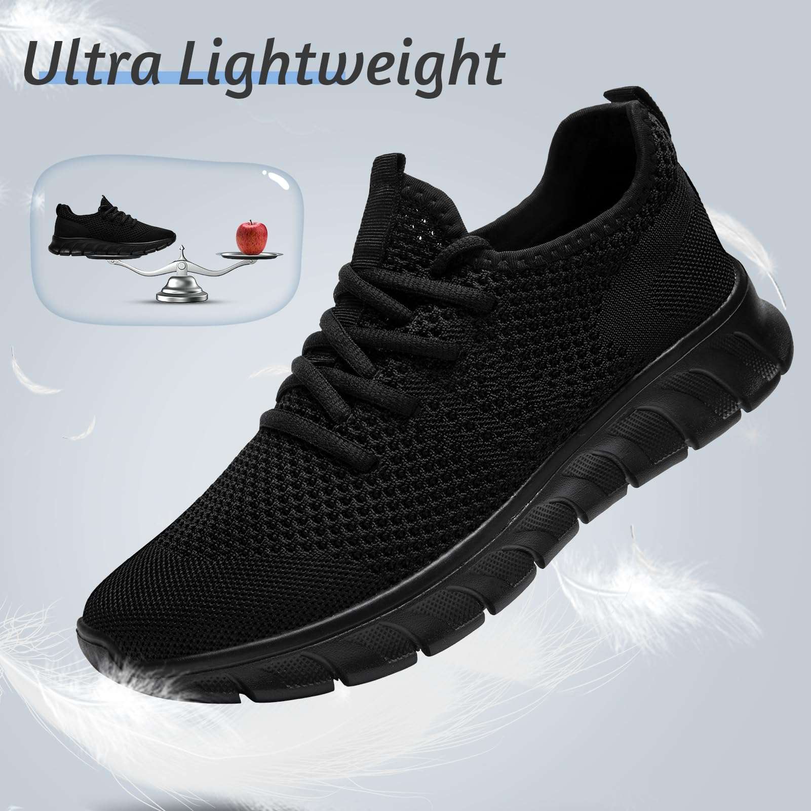 VLHGCG Men's Lightweight Running Shoes Slip On Walking Tennis Gym Shoes Fashion Sneakers - Image 4