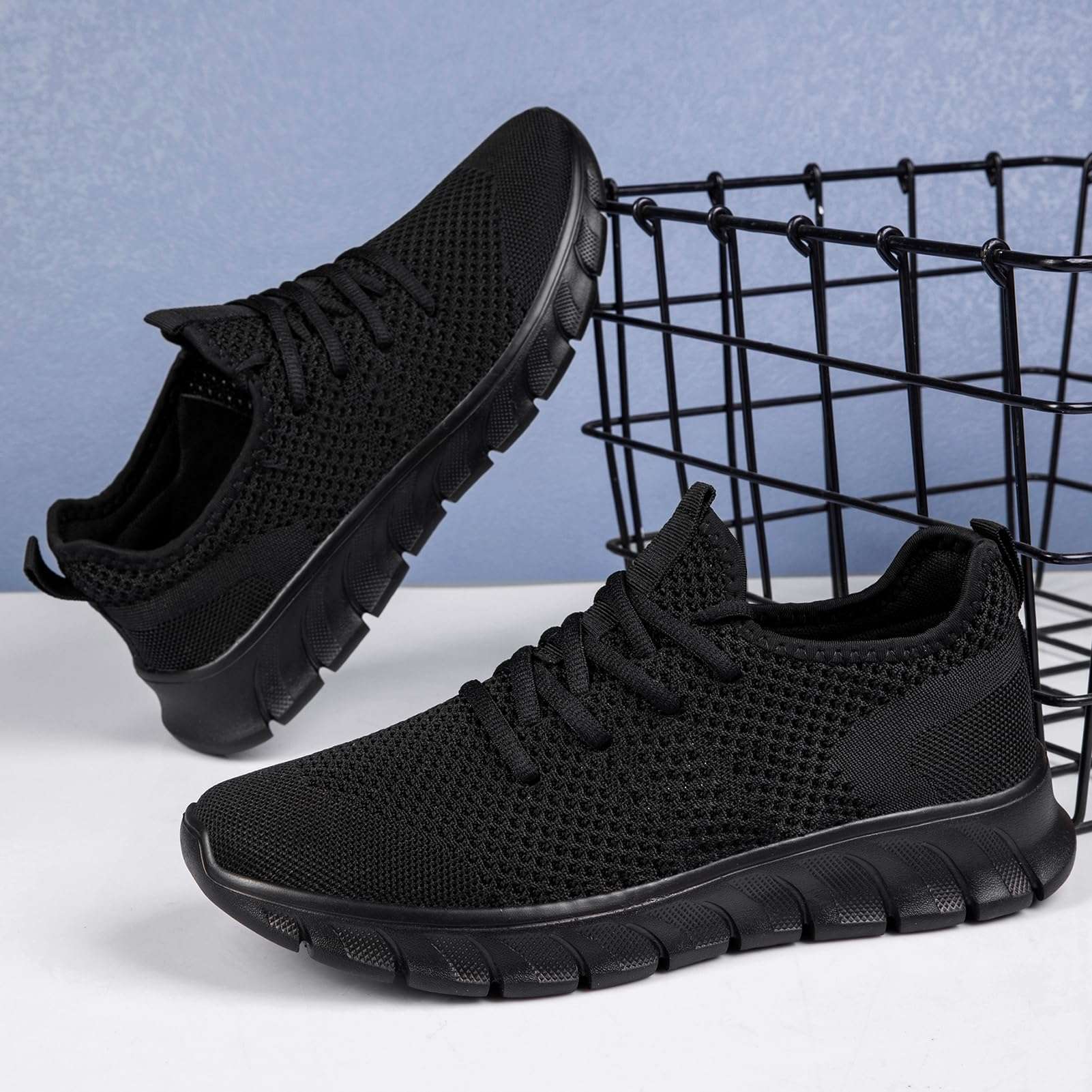 VLHGCG Men's Lightweight Running Shoes Slip On Walking Tennis Gym Shoes Fashion Sneakers - Image 6