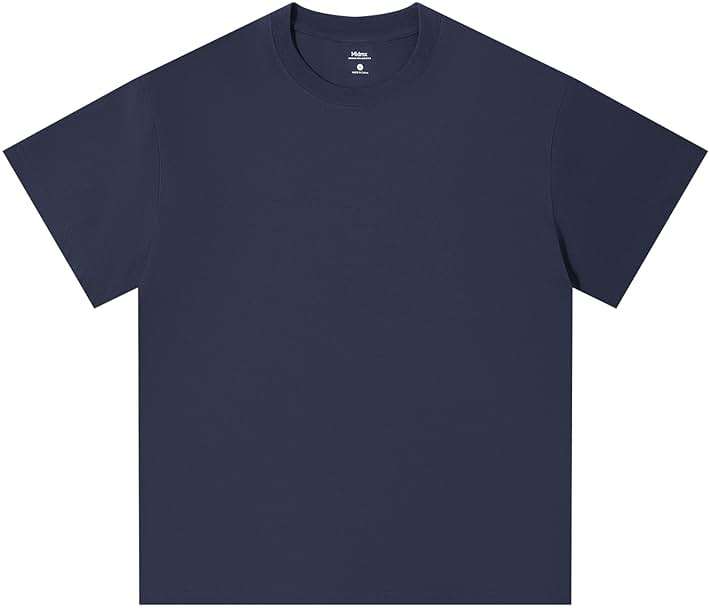 MIDMX Heavyweight Cotton T-Shirts for Men Women Unisex Short Sleeve Tees Crewneck Tops Loose Casual - Image 1