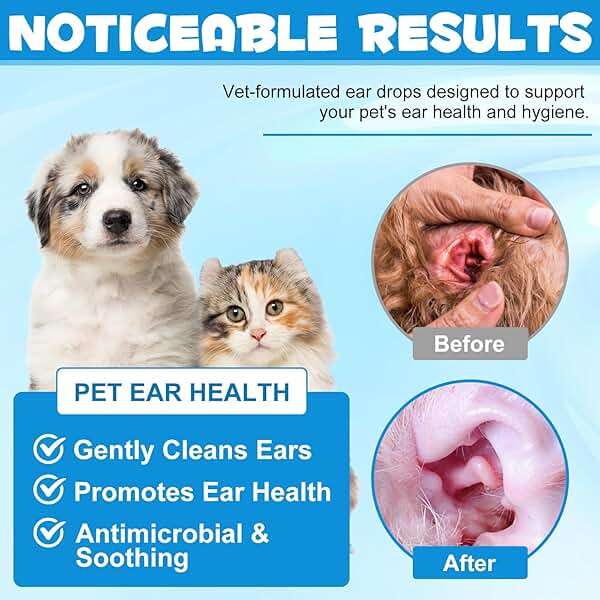 Vortexonix Cat & Dog Ear Infection Treatment Drops, Cat & Dog Ear Cleaner for Itchy Ear Relief, with 1% Hydrocortisone for Dog Ear Infections, Relieve Itchy Ears- 2.02 Fl.Oz - Image 3