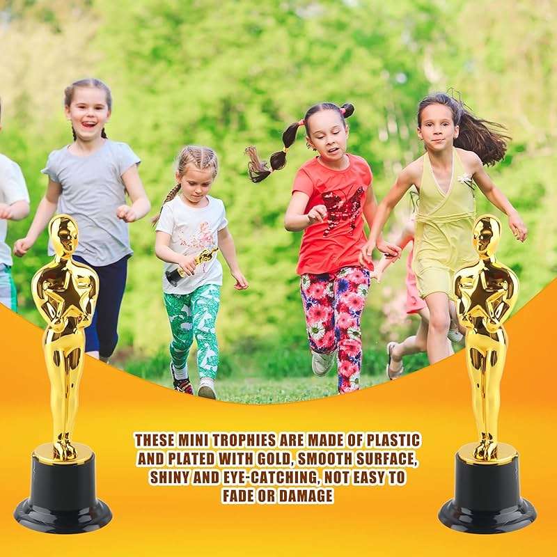 Cotiny 30 Pcs 6 Inch Gold Star Award Trophies Plastic Trophies Award Statues for Classroom Rewards Appreciation Gift Award Ceremony Supplies - Image 7