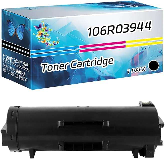 106R03944 Toner Cartridge Compatible for Xerox VersaLInk B600DN B600DT B600DX B600DXF B600DXP B605S B605SF Printers (1 Pack Black) - Image 1
