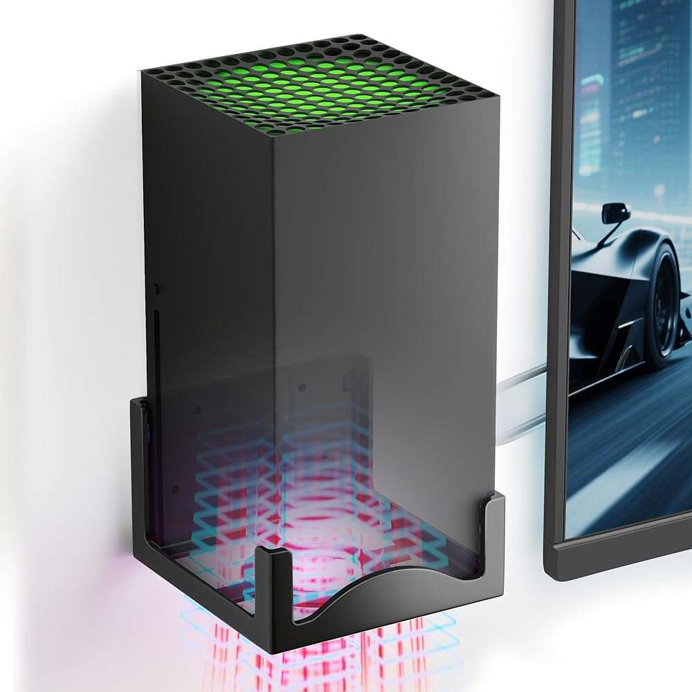 Wall Mount for Xbox Series X – Heavy-Duty Metal Console Holder with Ventilated Base and Silicone Pads – Space-Saving Xbox X Wall Bracket for Better Cooling and Easy Installation - Image 9