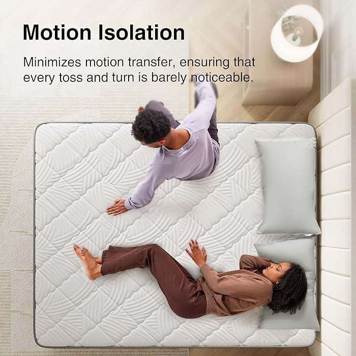 Novilla King Size Mattress 14 Inch, Hybrid Mattress King Size with Comfy Support, Bed Mattresses 14 Inch with Individual Pocket Springs for Motion Isolation & Pressure Relief, Certipur-Us Certified - Image 5