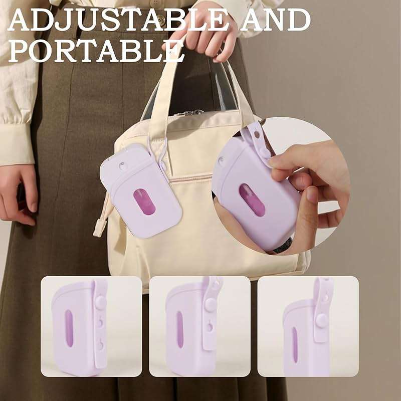 Dexprosy 2Pcs Silicone Case for Hand Sanitizer Spray for Touchland | Power Mist and Glow Mist 1FL OZ, Protective Travel Accessory with Adjustable Straps - Image 6