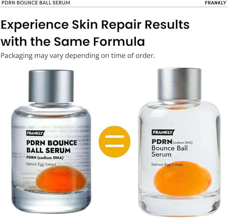 FRANKLY Salmon PDRN Bounce Ball Serum – 99% Pure Salmon DNA PDRN for Post Microneedling Recovery, Redness & Damaged Skin Repair | Glass Skin Korean Skincare | Lightweight, Non Sticky | 1.01 fl oz - Image 2
