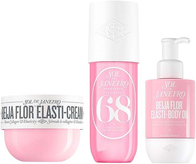 Sol de Janeiro Beija Flor Body Routine Bundle | Beija Flor Elasti-Cream, Cheirosa 68 Perfume Mist, Body Oil | Self Care for Women | Amazon Exclusive - Image 1
