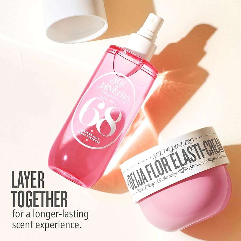 Sol de Janeiro Beija Flor Body Routine Bundle | Beija Flor Elasti-Cream, Cheirosa 68 Perfume Mist, Body Oil | Self Care for Women | Amazon Exclusive - Image 8