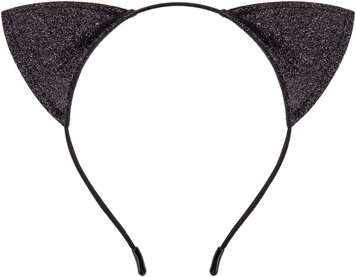 JIALWEN Cat Ears Headband Cat Costume Hair Hoop Halloween Cosplay Party Dress Up Accessories - Image 1