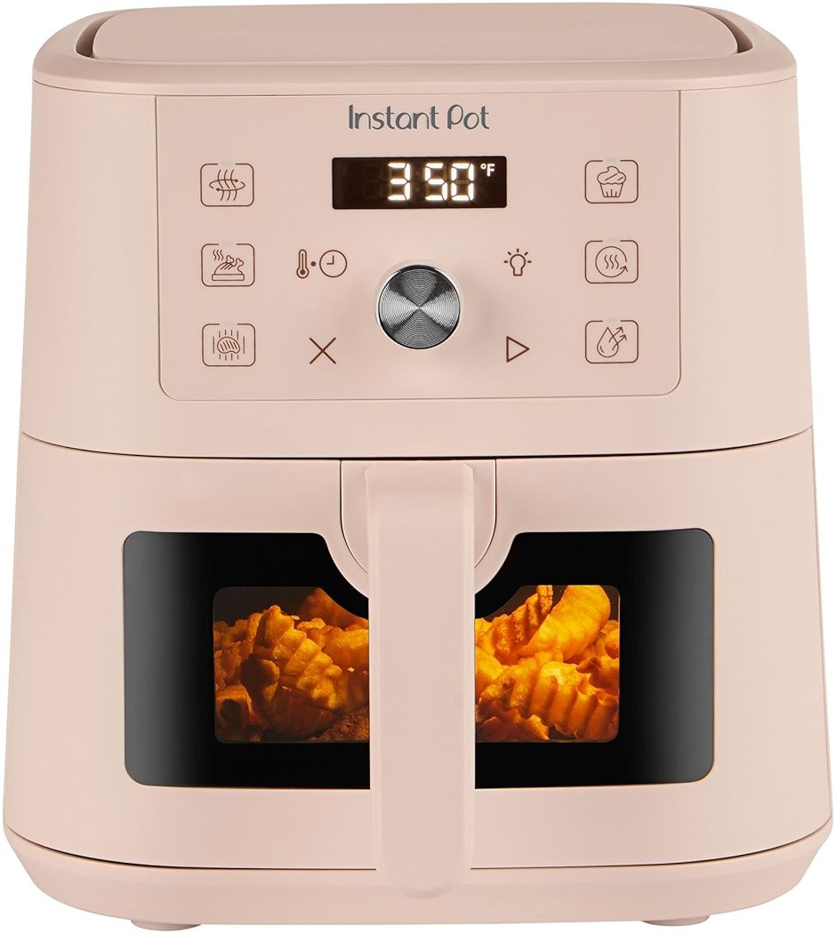 Instant Pot 4Qt VORTEX 6-in-1 Mini Air Fryer, Custom Program Options, Air Fry, Broil, Roast, Dehydrate, Bake, Reheat, Rosewater, 4 Quarts - Product Image
