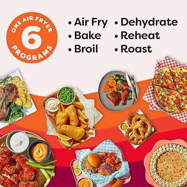 Instant Pot 4Qt VORTEX 6-in-1 Mini Air Fryer, Custom Program Options, Air Fry, Broil, Roast, Dehydrate, Bake, Reheat, Rosewater, 4 Quarts - Image 4