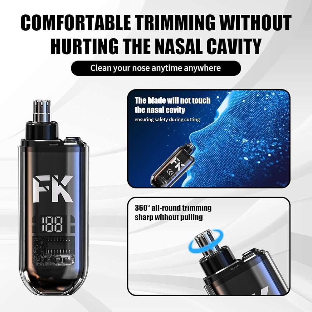 soieho Hair Clipper for Men Set Cordless Electric Hair Clipper T-Shaped Beard Trimmer Nose Hair Trimmer Electric Shaver Professional Haircutting and Beauty Kit - Image 4