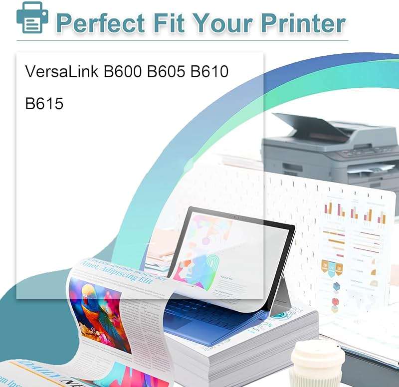106R03946 Toner Cartridge Compatible for Xerox 106R03946 Black Toner Replacement Cartridges, High Yield with Chip, Work for Xerox VersaLink B600 B605 B610 B615 Printers, 1 Pack(46,700 Pages) - Image 2