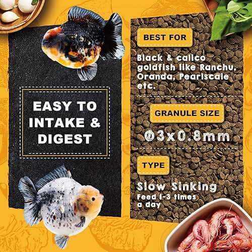 Ultra Fresh Apex Goldfish Growth Crisps, Premium All Natural Ingredients Goldfish Fish Food, Slow Sinking, 1.76 oz - Image 4