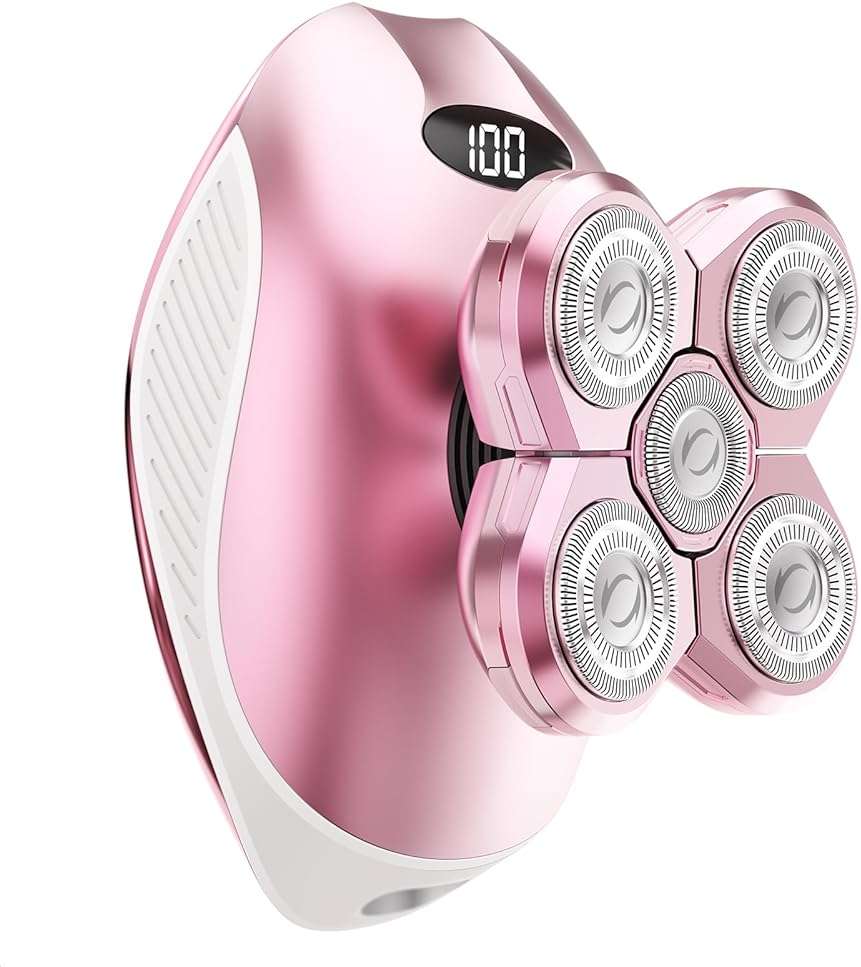 Electric Razors for Women, 5-in-1 Rechargeable Body Shaver - Waterproof Wet Dry Hair Remover - Trimmer for Lady Face Underarms Bikini,Lips,arms, Legs - Image 1