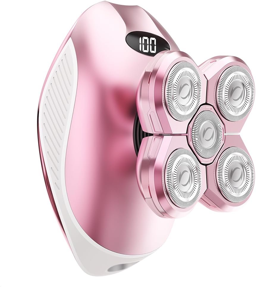 Electric Razors for Women, 5-in-1 Rechargeable Body Shaver - Waterproof Wet Dry Hair Remover - Trimmer for Lady Face Underarms Bikini,Lips,arms, Legs - Product Image