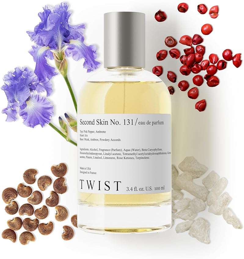 Twist Second Skin No. 131- Inspired by Gloss. You, Long-Lasting Perfume for Women, Vegan, Clean Ingredients, Wood & Powder Fragrance – Spray 100 ml | 3.4 fl. oz. - Image 1