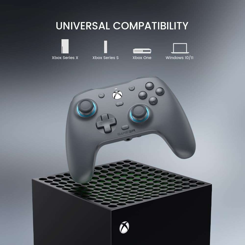 GameSir G7 SE Wired Controller for Xbox Series X|S, Xbox One & Windows 10/11, Plug and Play Gaming Gamepad with Hall Effect Joysticks/Hall Trigger, 3.5mm Audio Jack-Gray - Image 4