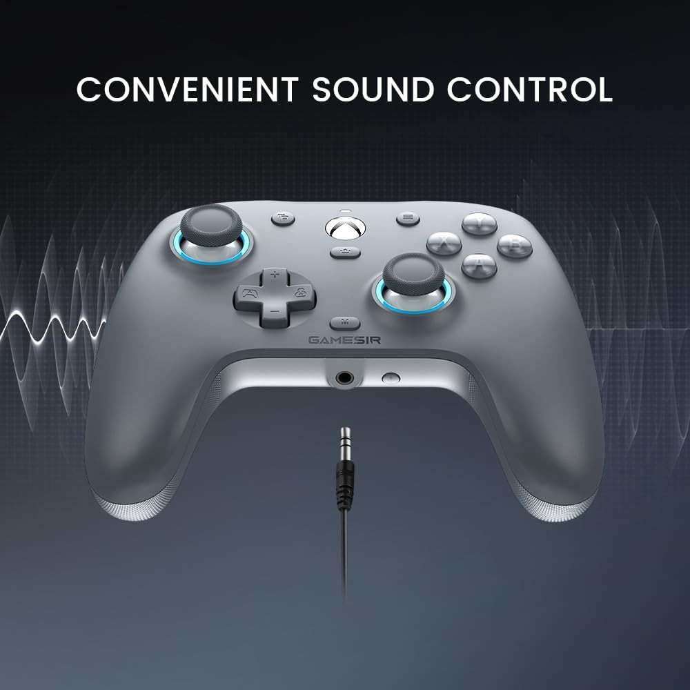 GameSir G7 SE Wired Controller for Xbox Series X|S, Xbox One & Windows 10/11, Plug and Play Gaming Gamepad with Hall Effect Joysticks/Hall Trigger, 3.5mm Audio Jack-Gray - Image 6