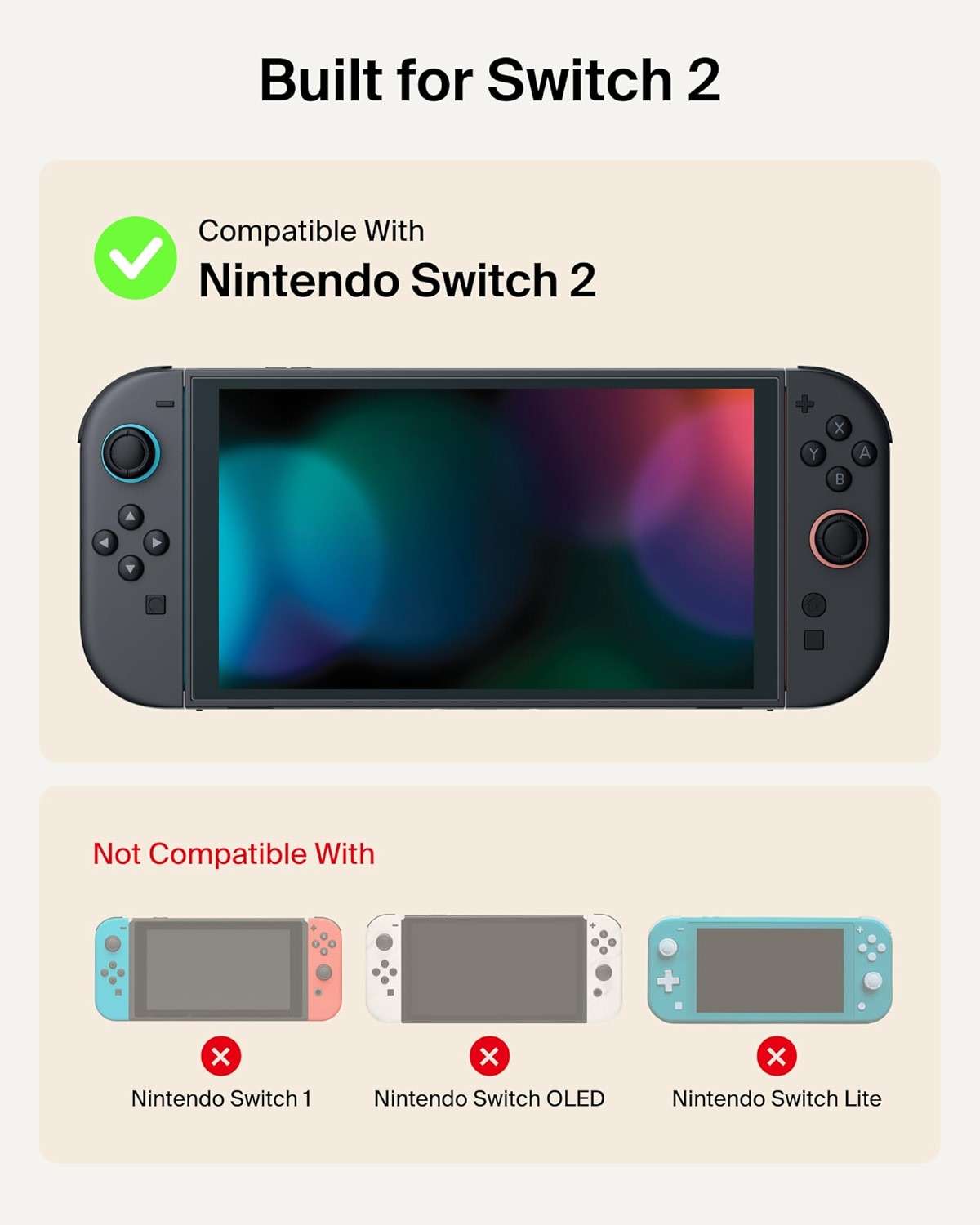 Belkin Nintendo Switch 2 Case w/Integrated 10000mAh Power Bank Charger, Portable Hard Shell Protective Carrying Case with Pockets for AirTag, Game Cartridges for Travel - Charcoal - Image 2