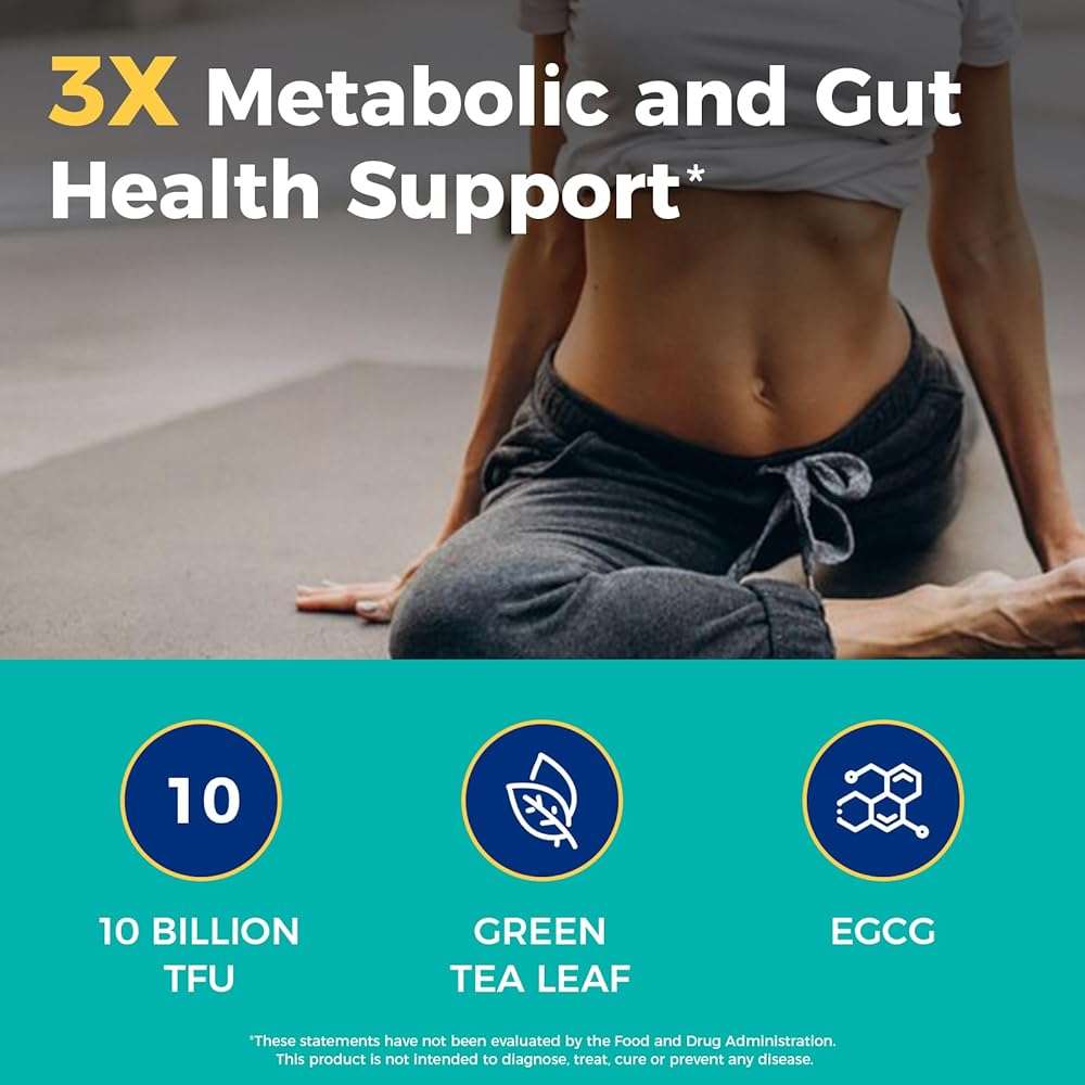 NewRhythm Akkermansia Muciniphila Probiotic, 10 Billion TFU, Pasteurized, Maximum Stability, Green Tea Leaf EGCG, GLP-1 Production, Metabolic Health, Gut, Immunity, for Women & Men, 60 Caps - Image 4