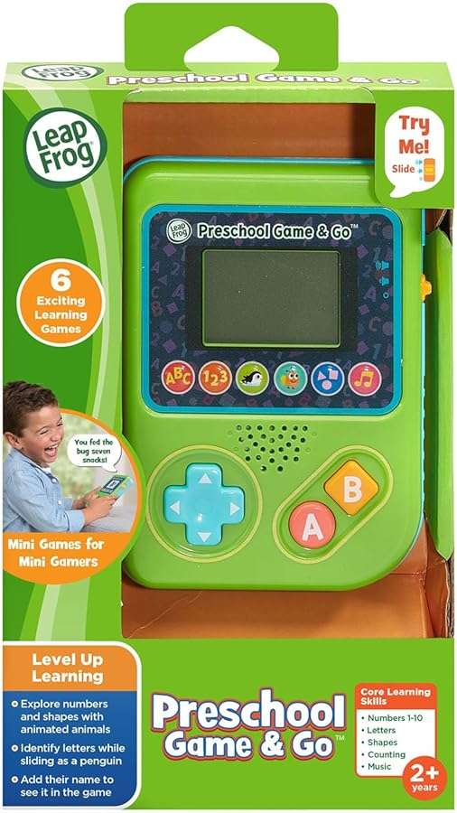 LeapFrog Preschool Game and Go Handheld Video Game Toy, Green - Image 7