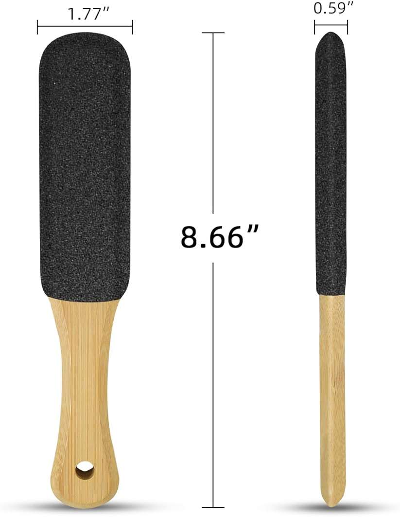 2 Pack Pumice Stone for Feet, Foot File and Callus Remover - Foot Scraper & Exfoliator Tool for Dead Skin, Cracked Heels, Dry Feet Care - Image 3