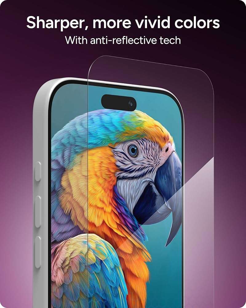 ZAGG XTR5 Screen Protector for iPhone 17 Pro - Glass, Blue Light Protection, 11X Stronger, Eyesafe CPF60 Tech, Anti-reflective Tech, Vibrant Color & Touch Sensitive Tempered Glass, Easy To Install - Image 7