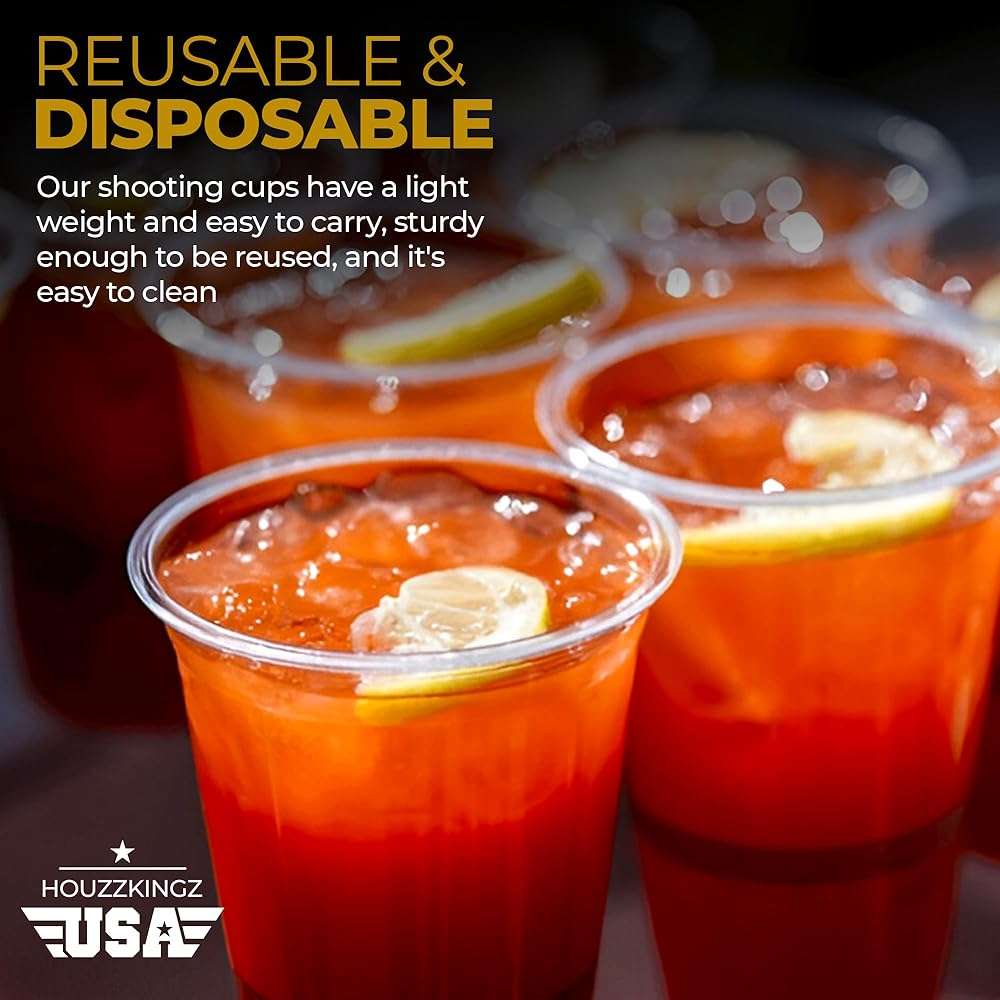 Plastic Shot Glasses Disposable 1.25 Oz – 250 Clear Plastic Shot Glass Cups Bulk for Liquors, Wine Tasting, Jello, Tequila, Mini Small Cocktail Margarita Sample Sauce Cups for Parties and Everyday Use - Image 7
