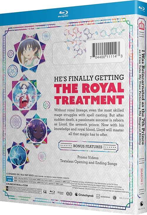 I Was Reincarnated As The 7Th Prince So I Can Take My Time Perfecting My Magical Ability - Season Part 1 - Blu-ray - Image 4